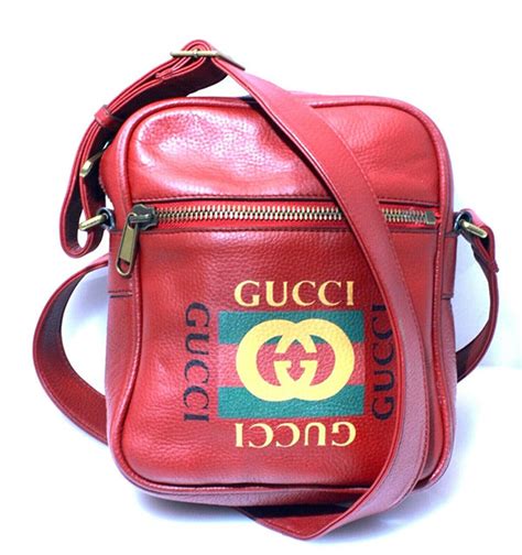 gucci print leather shoulder bag|authentic gucci shoulder bag.